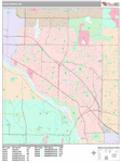 Coon Rapids Wall Map Premium Style